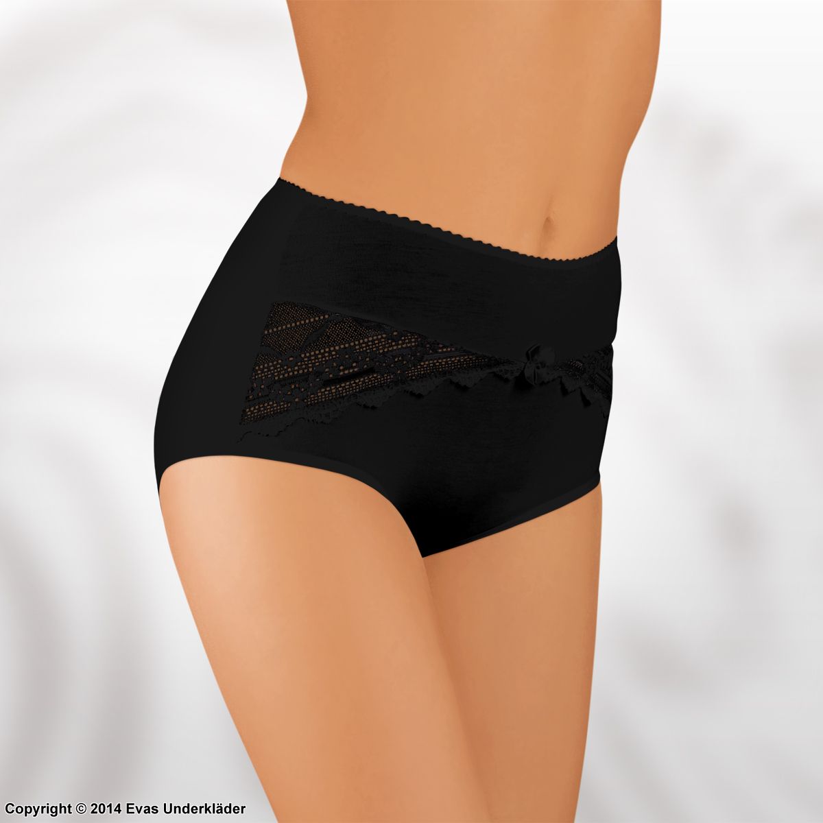 Briefs, high quality cotton, lace inlays, slightly higher waist, S to 4XL